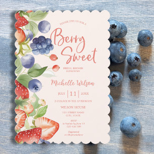 Berry Sweet Summer Wilde Berries & Blume Bridal Einladung