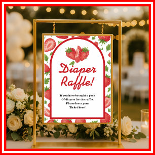 Berry Sweet   Windel-Raffel-Schild Poster