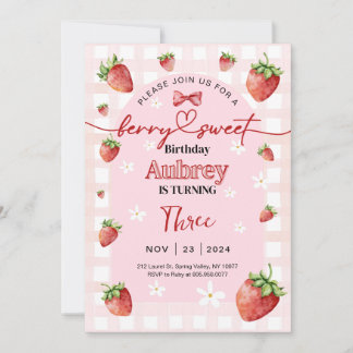 Berry Sweet zum Geburtstag Einladung jeden Alters