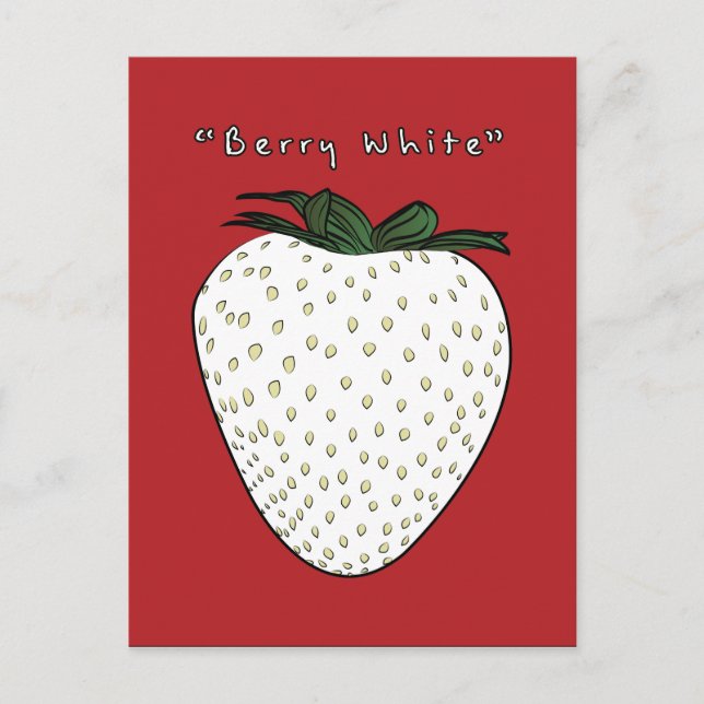 Berry White Postkarte (Vorderseite)