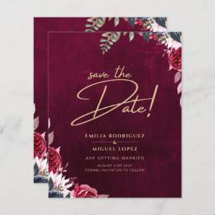 Berry Wine Floral Wedding