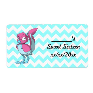 Berry Yogurt/Ice Blue Reptilian Bird Water Flasche