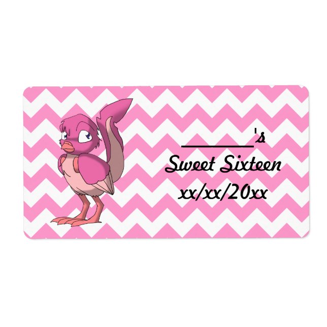 Berry Yogurt Reptilian Bird Wein oder Wasserflasch (Vorne)