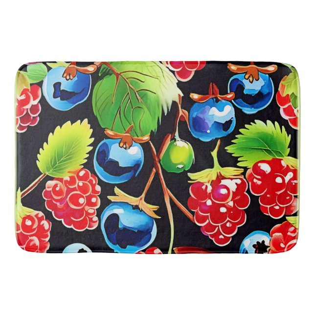 Berryful Delight Art Badematte (Vorderseite)