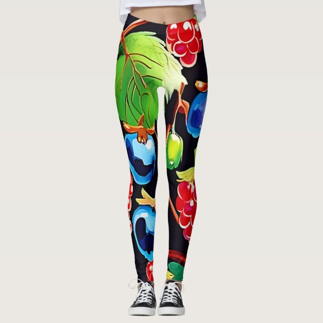 Berryful Delight Art Leggings (Vorderseite)