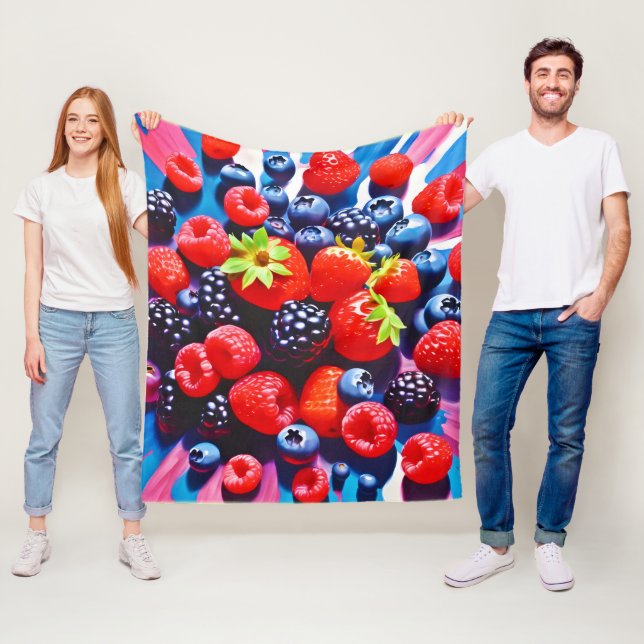 Berrylicious Burst Fleecedecke (Beispiel)