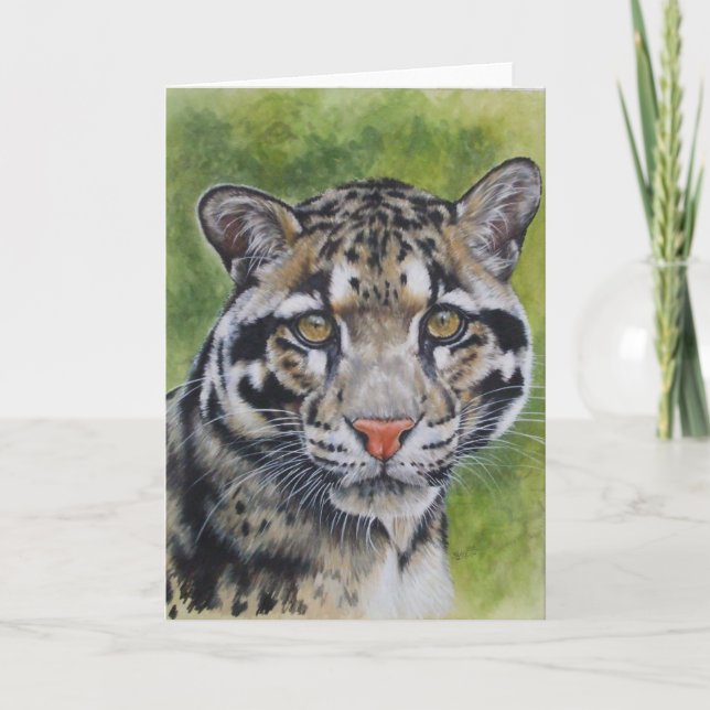 Berry's Clouded Leopard Karte (Vorderseite)