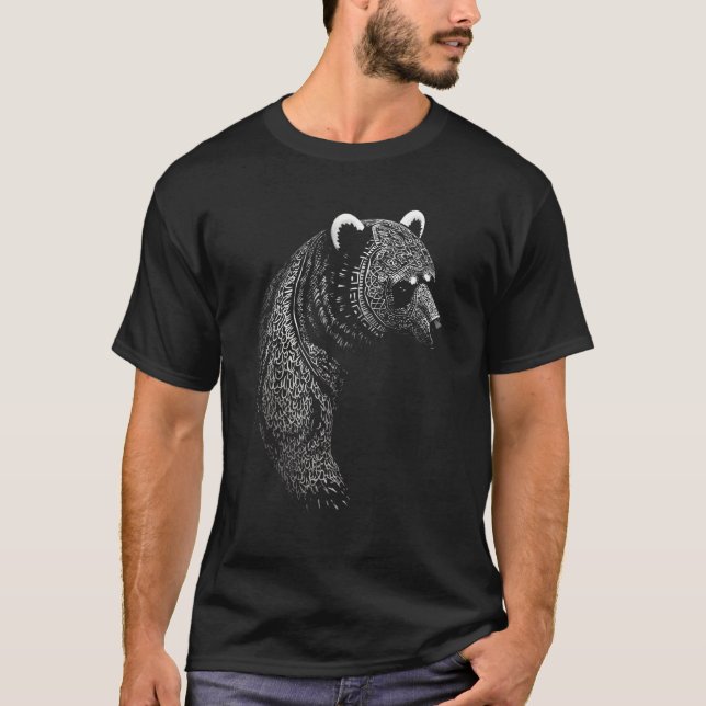 Berserker Bear Warrior Odin Norse Mythology Viking T-Shirt (Vorderseite)
