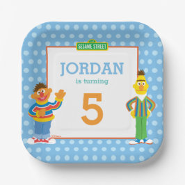 Bert and Ernie Birthday Pappteller