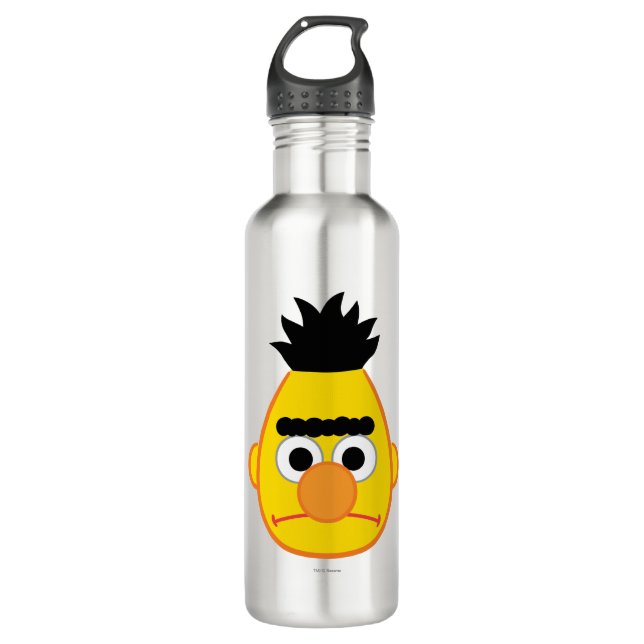 Bert Angry Face Edelstahlflasche (Vorderseite)