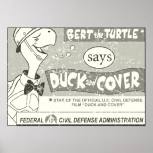 Bert the Turtle Says Poster
