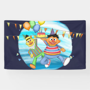 Bert und Ernie Birthday Balloons Banner