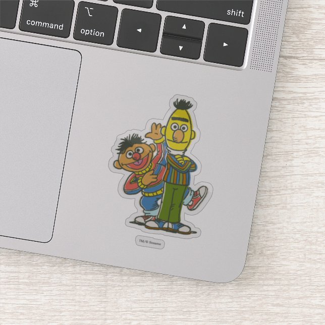 Bert und Ernie Classic Style Aufkleber (Detail)