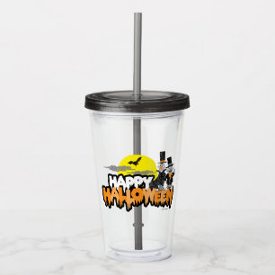 Bert und Ernie   Frohe Halloween Acryltrinkbecher