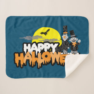 Bert und Ernie   Frohe Halloween Sherpadecke