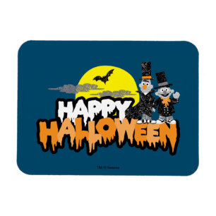 Bert und Ernie   Frohes Halloween Magnet