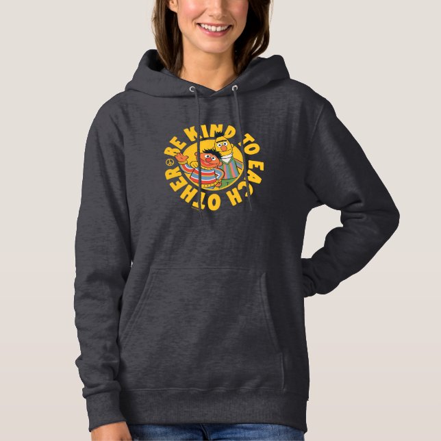 Bert und Ernie | Seien Sie freundlich Hoodie (Vorderseite)