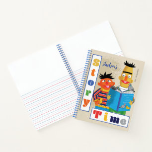 Bert und Ernie Story Time Name hinzufügen Notizbuch