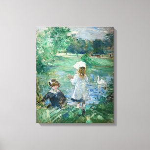 Berthe Morisot - Am Seeufer Leinwanddruck