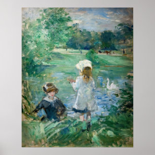 Berthe Morisot - Am Seeufer Poster