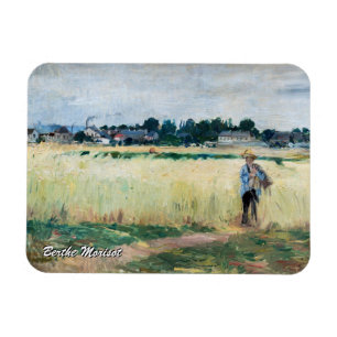 Berthe Morisot - Auf dem Weizenfeld in Gennevillie Magnet