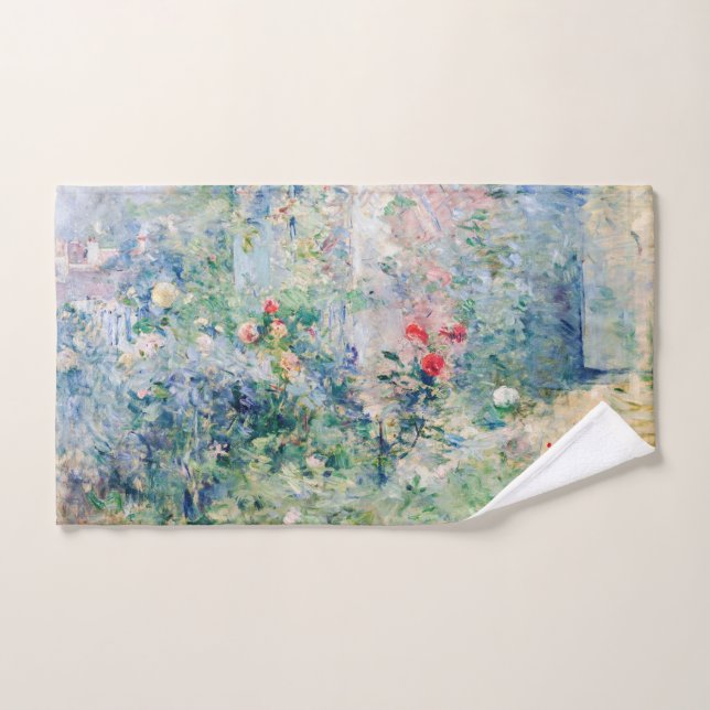 Berthe Morisot - Der Garten von Bougival Badhandtuch Set (Handtuch)