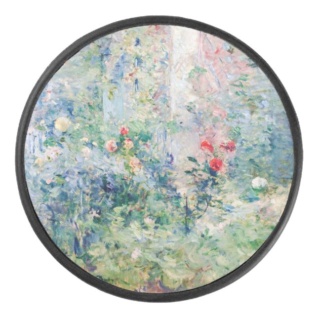 Berthe Morisot - Der Garten von Bougival Eishockey Puck (Vorderseite)