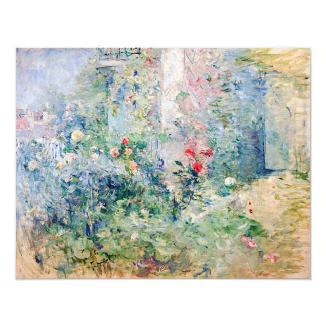 Berthe Morisot - Der Garten von Bougival Fotodruck (Vorne)