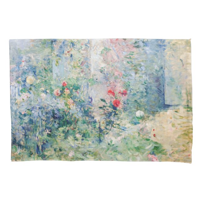 Berthe Morisot - Der Garten von Bougival Kissenbezug (Vorderseite)