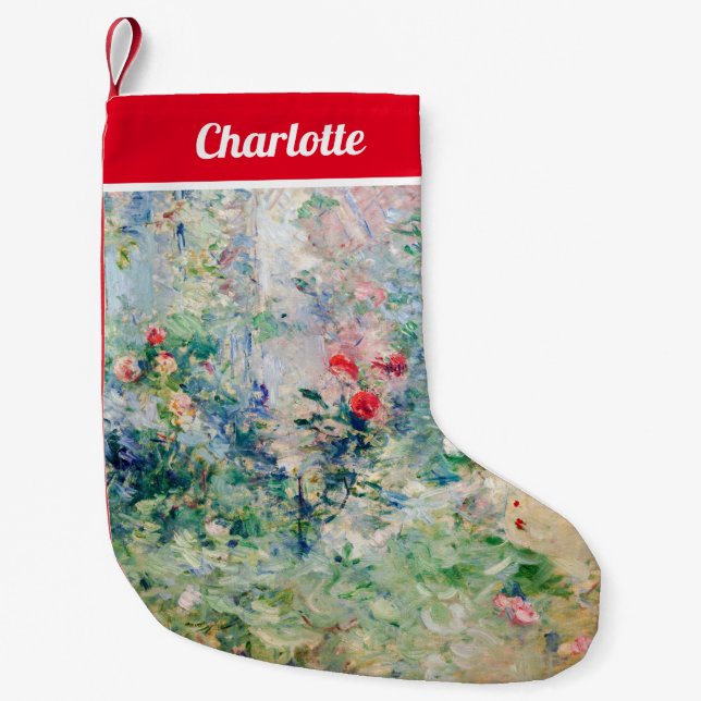 Berthe Morisot - Der Garten von Bougival Kleiner Weihnachtsstrumpf (Vorderseite)