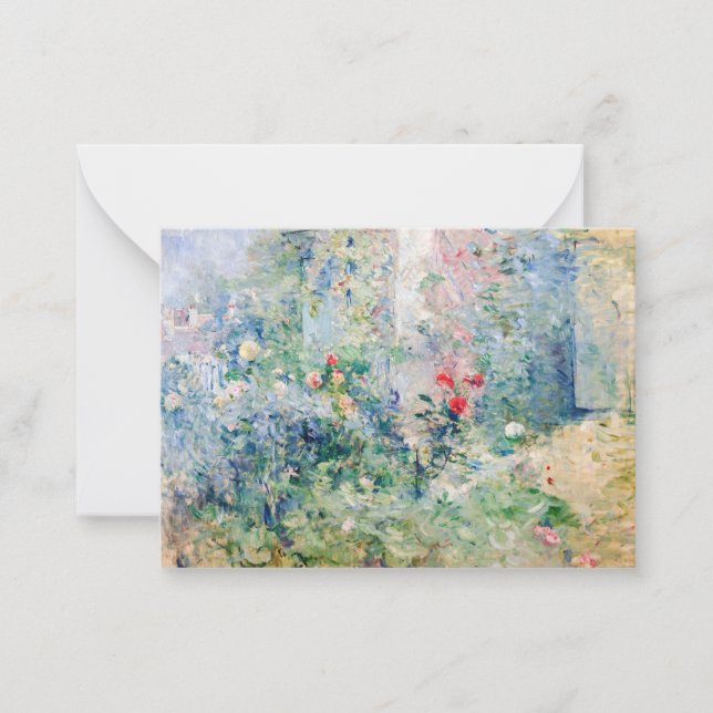 Berthe Morisot - Der Garten von Bougival Mitteilungskarte (Vorderseite)