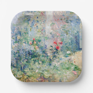 Berthe Morisot - Der Garten von Bougival Pappteller