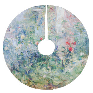 Berthe Morisot - Der Garten von Bougival Polyester Weihnachtsbaumdecke