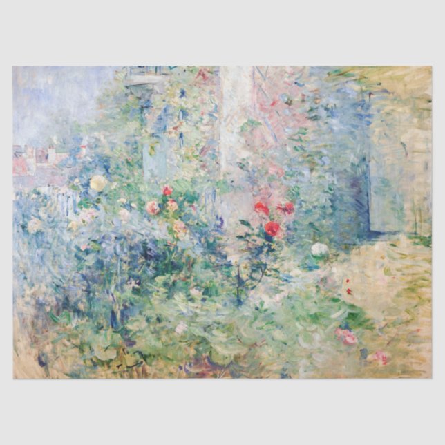 Berthe Morisot - Der Garten von Bougival Seidenpapier (Vorderseite)