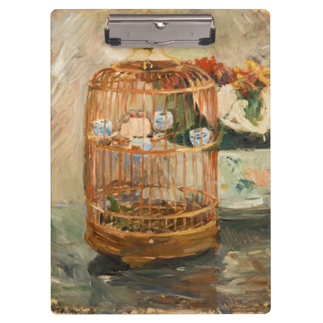 Berthe Morisot - Der Käfig Klemmbrett (Vorderseite)