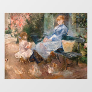 Berthe Morisot - Die Fabel Fensteraufkleber