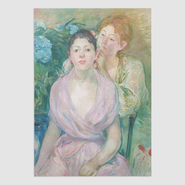 Berthe Morisot - Die Horstensia / Die beiden Schwe Seidenpapier (Von Creator hochgeladen)