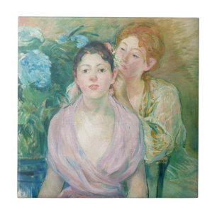Berthe Morisot - Die Hortensie / Die zwei Schweste Fliese