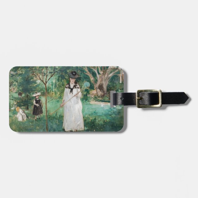Berthe Morisot - Die Schmetterlingsjagd Gepäckanhänger (Vorderseite horizontal)