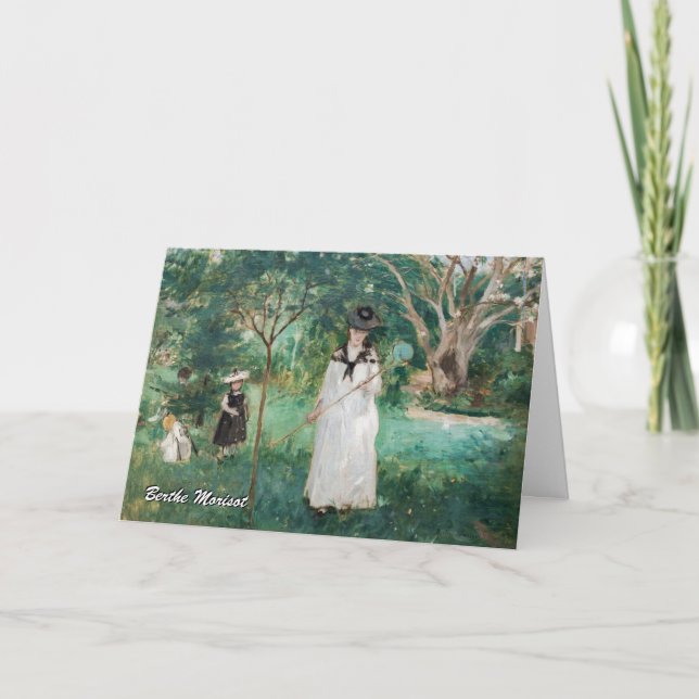 Berthe Morisot - Die Schmetterlingsjagd Karte (Vorderseite)
