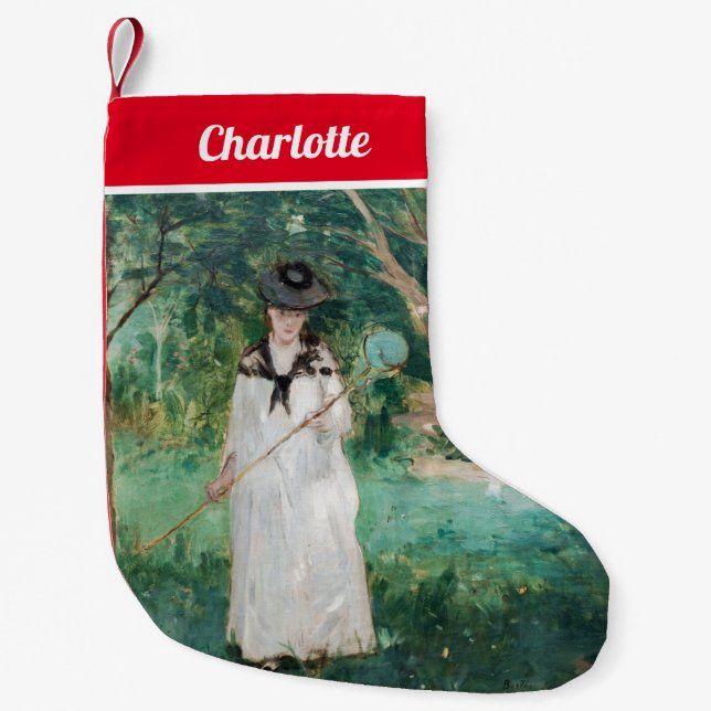Berthe Morisot - Die Schmetterlingsjagd Kleiner Weihnachtsstrumpf (Vorderseite)