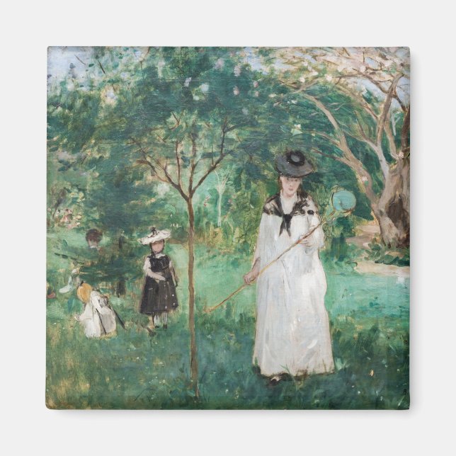 Berthe Morisot - Die Schmetterlingsjagd Magnet (Vorne)