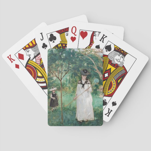 Berthe Morisot - Die Schmetterlingsjagd Spielkarten (Rückseite)