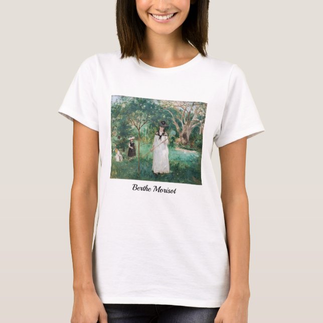 Berthe Morisot - Die Schmetterlingsjagd T-Shirt (Vorderseite)