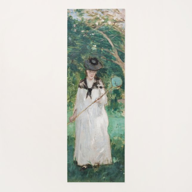 Berthe Morisot - Die Schmetterlingsjagd Yogamatte (Rückseite)