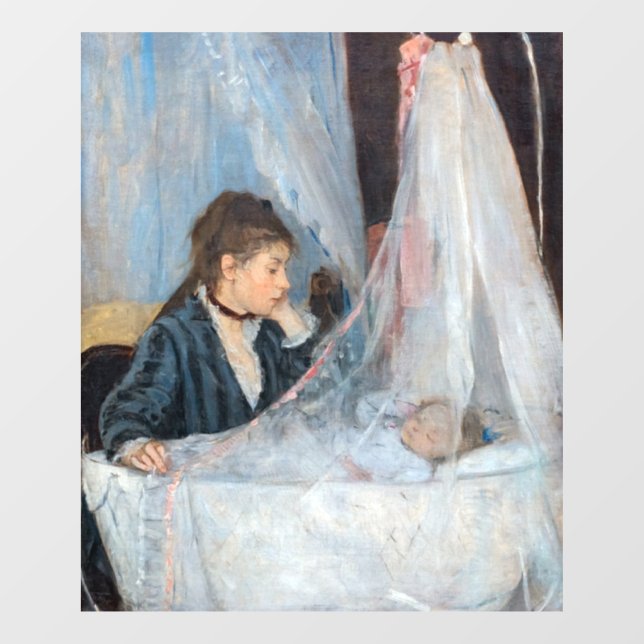Berthe Morisot - Die Wiege Fensteraufkleber (Blatt)