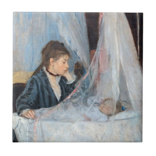 Berthe Morisot - Die Wiege / Le Berceau Fliese