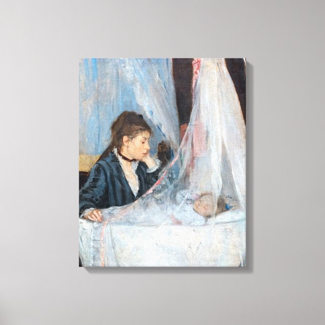 Berthe Morisot - Die Wiege Leinwanddruck (Vorderseite)