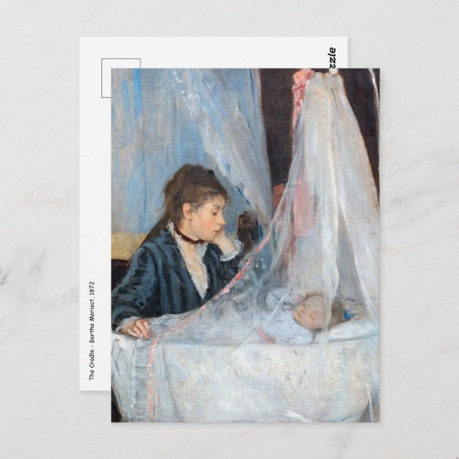 Berthe Morisot - Die Wiege Postkarte (Vorne/Hinten)