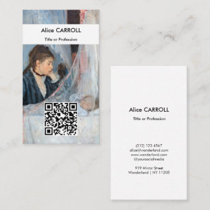 Berthe Morisot - Die Wiege - QR Code Visitenkarte